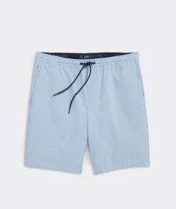 Shorts<Vineyard Vines 7 Inch On-The-Go Canvas Pull-On Shorts Jake Blue