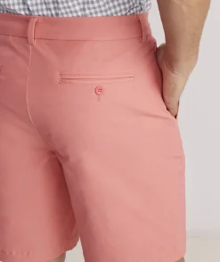 Shorts<Vineyard Vines 9 Inch On-The-Go Shorts Mai Tai