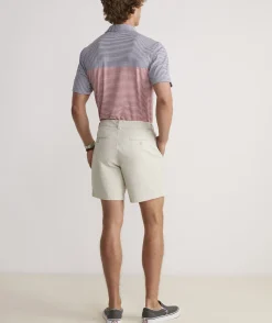Shorts<Vineyard Vines 7 Inch On-The-Go Shorts Stone