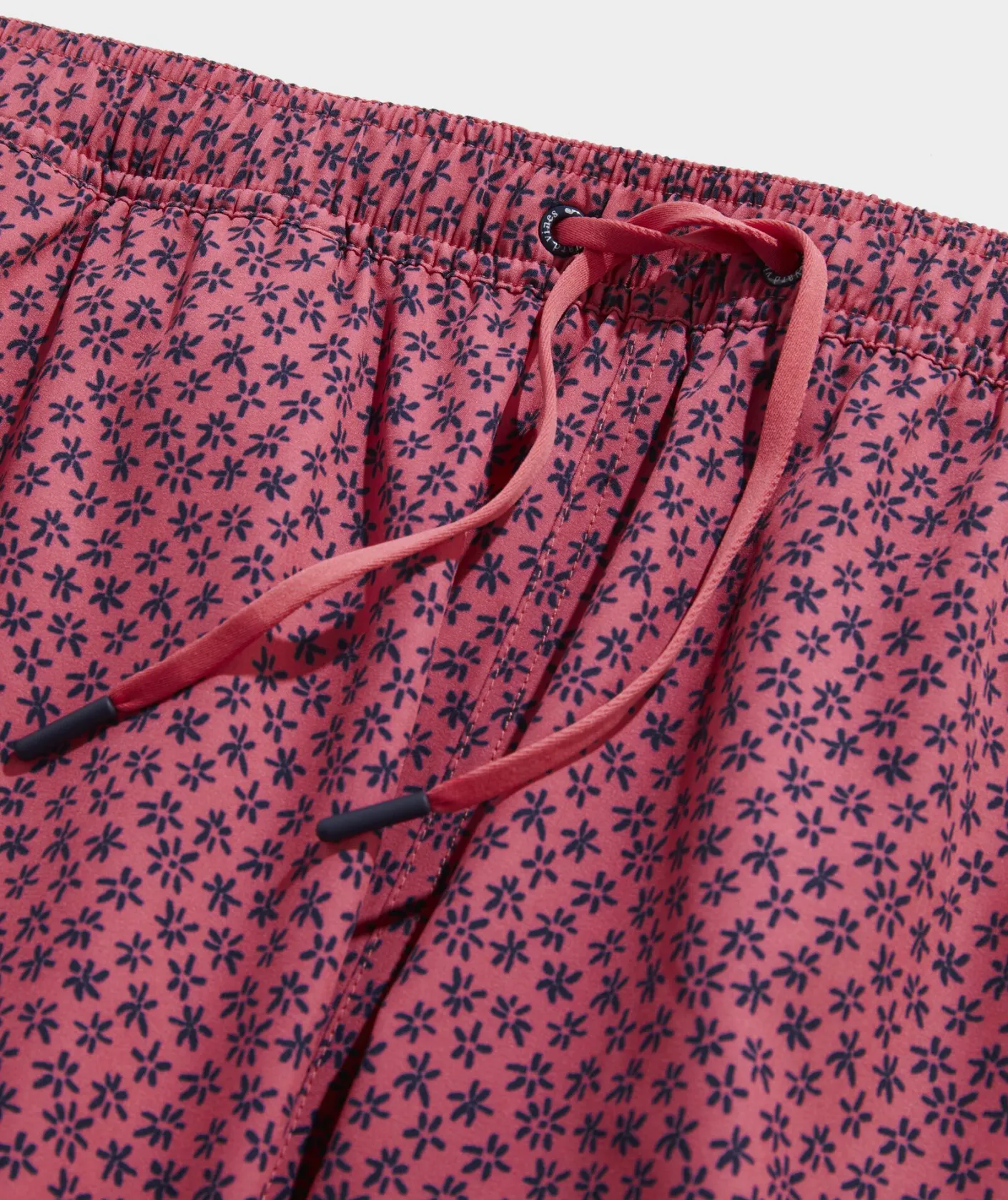 Swimwear<Vineyard Vines 5 Inch Printed Chappy Swim Trunks Flrl Micro Jetty Red