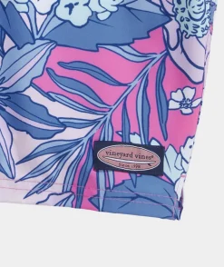 Swimwear<Vineyard Vines 7 Inch Printed Chappy Swim Trunks Paradise Punch