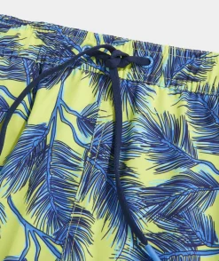 Swimwear<Vineyard Vines 5 Inch Printed Chappy Swim Trunks Pine Palms Wild Lime
