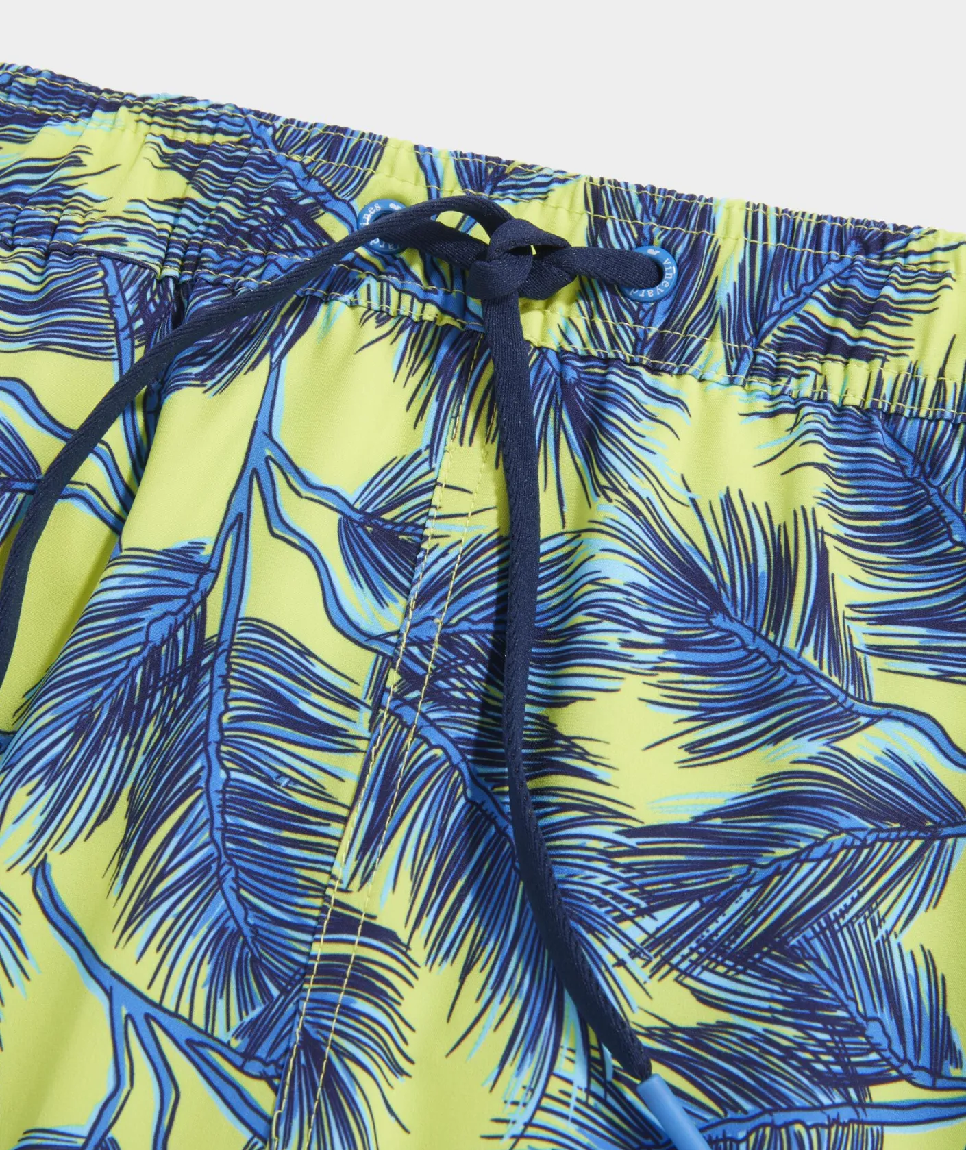 Swimwear<Vineyard Vines 5 Inch Printed Chappy Swim Trunks Pine Palms Wild Lime