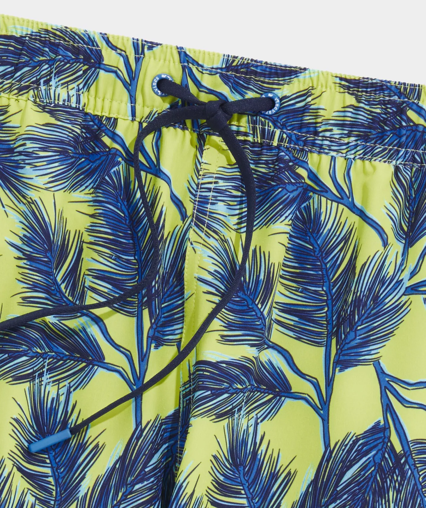 Swimwear<Vineyard Vines 7 Inch Printed Chappy Swim Trunks Pine Palms Wild Lime