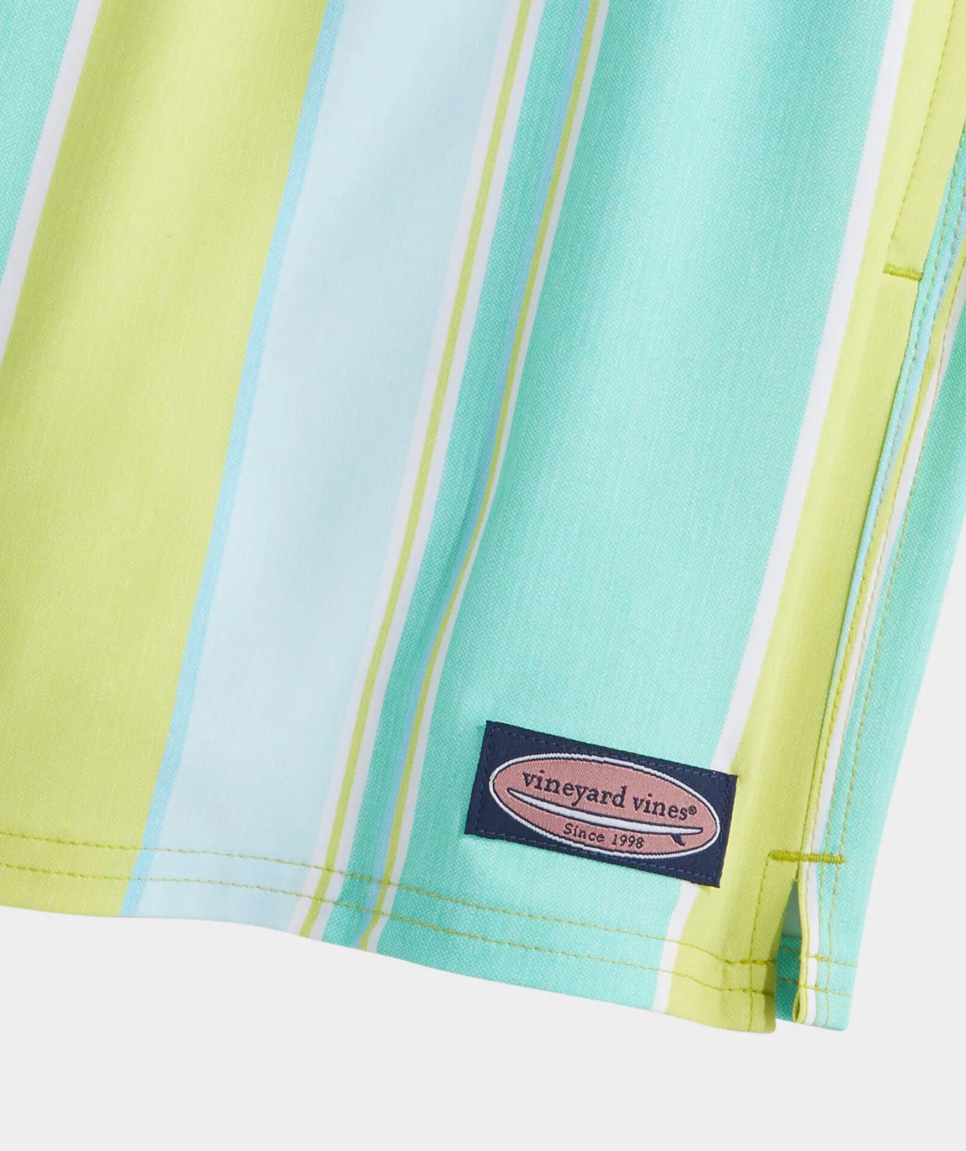 Swimwear<Vineyard Vines 5 Inch Printed Chappy Swim Trunks Wharf STP Wild Lime