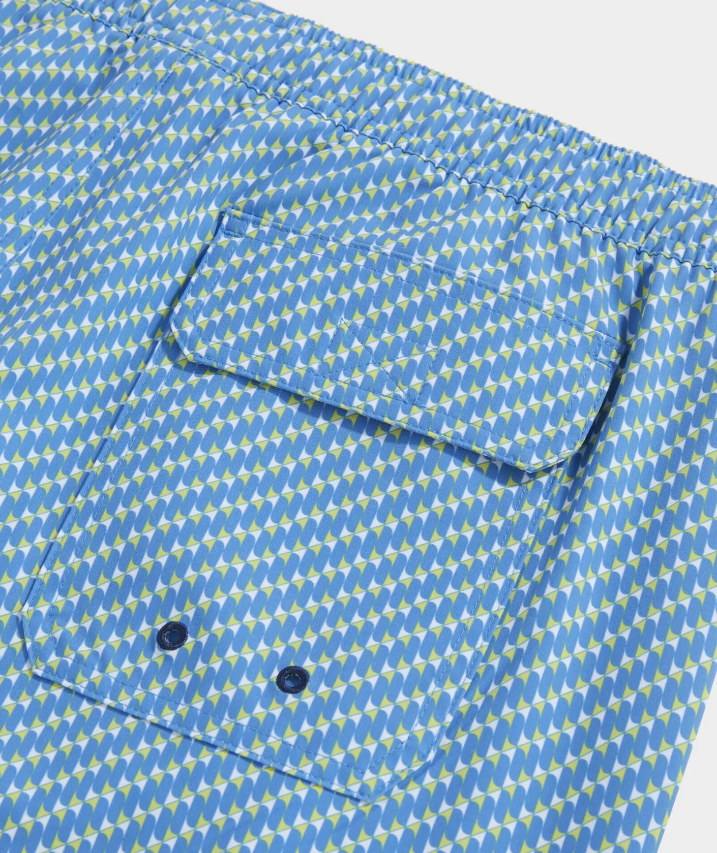 Swimwear<Vineyard Vines 5 Inch Printed Chappy Swim Trunks Tri Geo Hull Blue