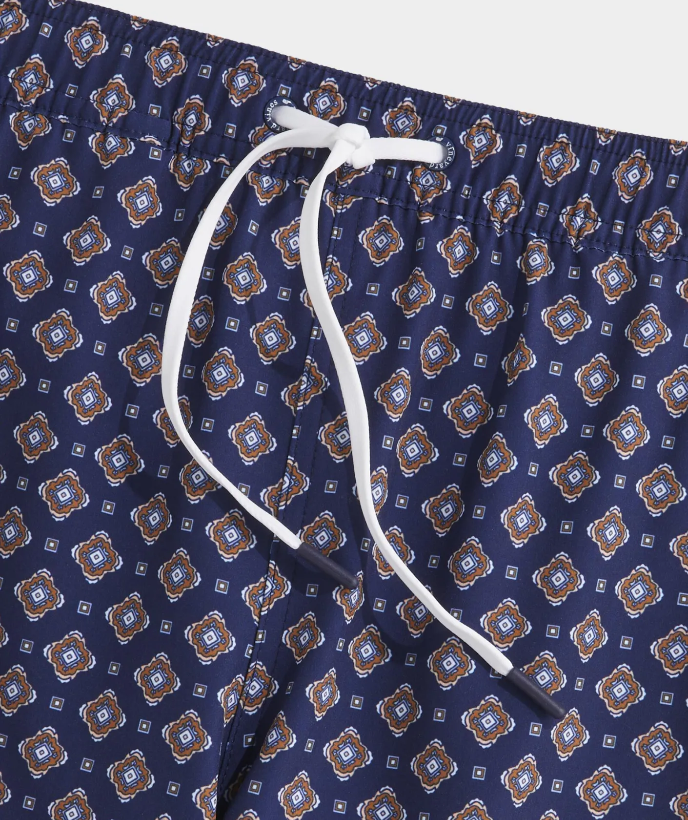 Swimwear<Vineyard Vines 7 Inch Printed Chappy Swim Trunks Foulard Naut Navy