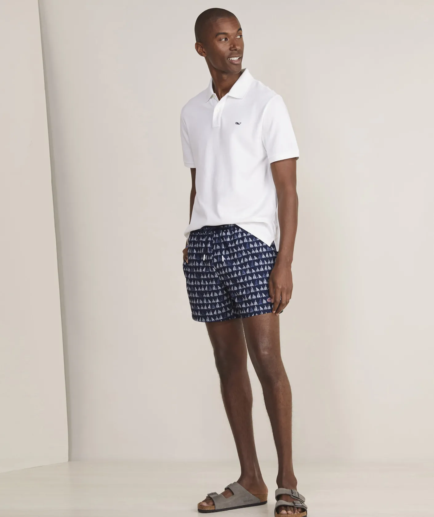 Swimwear<Vineyard Vines 5 Inch Printed Chappy Swim Trunks Boat Parade Naut Nav