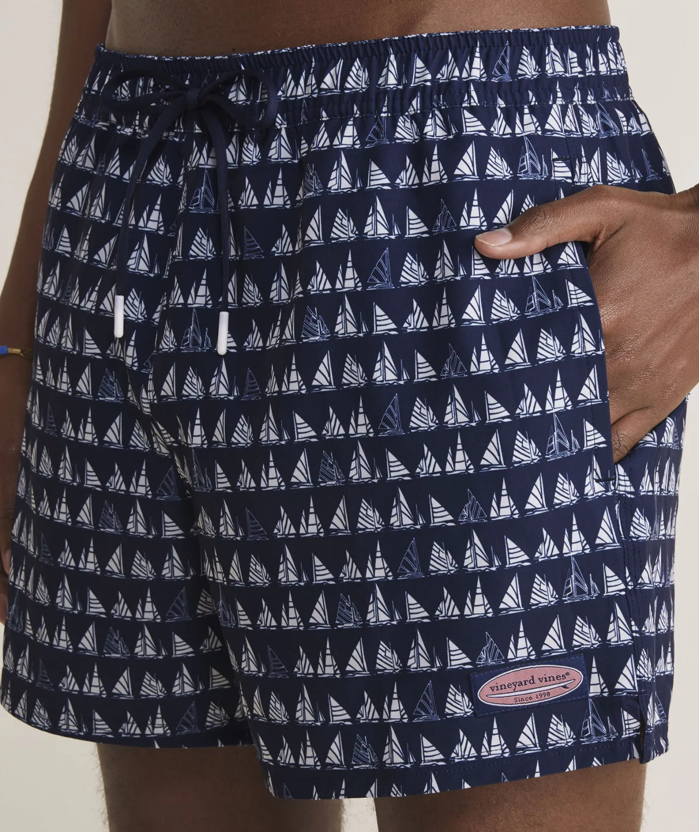 Swimwear<Vineyard Vines 5 Inch Printed Chappy Swim Trunks Boat Parade Naut Nav