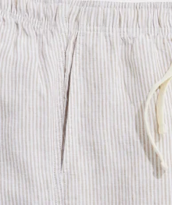 Shorts<Vineyard Vines 7 Inch Pull-On Linen Shorts Cappuccino