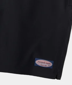 Swimwear<Vineyard Vines 7 Inch Solid Chappy Swim Trunks Jet Black