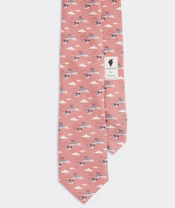 Ties and Bow Ties<Vineyard Vines Angler Printed Tie Pink Blush