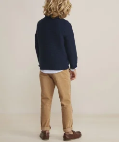 Sweaters<Vineyard Vines Boys’ Cotton Cashmere Cable Crewneck Sweater Light Gray Heather