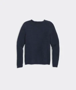 Sweaters<Vineyard Vines Boys’ Cotton Cashmere Cable Crewneck Sweater Light Gray Heather