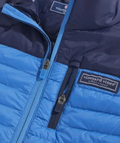 Jackets, Blazers & Vests|Sweatshirts & Sweatpants<Vineyard Vines Boys’ Sherpa SuperShep™ Full-Zip Snowflake - N.Navy