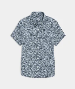 Button-Down Shirts<Vineyard Vines Boys' Cotton Short-Sleeve Boat Parade Shirt Boat Parade Naut Nav
