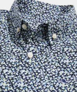 Button-Down Shirts<Vineyard Vines Boys' Cotton Short-Sleeve Boat Parade Shirt Boat Parade Naut Nav