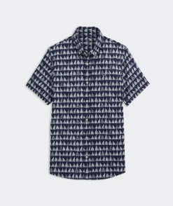 Button-Down Shirts<Vineyard Vines Boys' Cotton Short-Sleeve Boat Parade Shirt BoatParade-PapaPunch