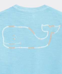 Tees<Vineyard Vines Boys' Front Whale Short-Sleeve Harbor Performance Tee Tide Blue