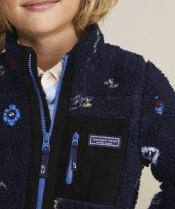 Jackets, Blazers & Vests<Vineyard Vines Boys' Harbor Fleece Vest Cypress