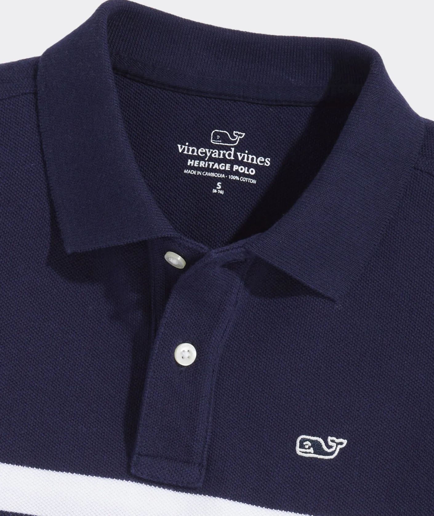 Polos<Vineyard Vines Boys' Heritage Tipped Pique Polo Red Velvet