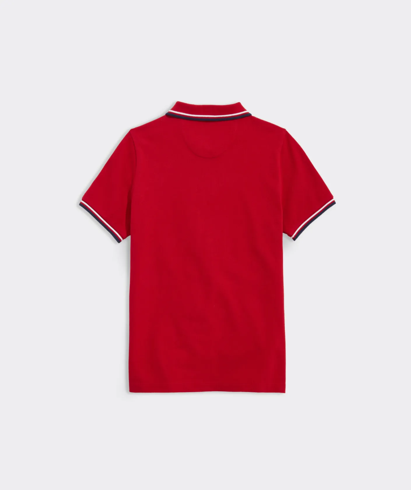 Polos<Vineyard Vines Boys' Heritage Tipped Pique Polo Jake Blue