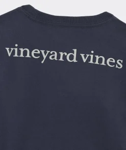 Tees<Vineyard Vines Boys' Lacrosse Stick Whale Long-Sleeve Tee Larkspur