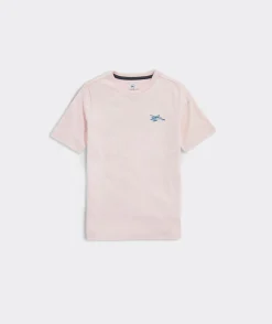 Tees<Vineyard Vines Boys' Lacrosse Whale Short-Sleeve Tee Jake Blue