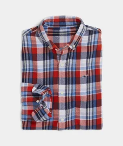 Button-Down Shirts<Vineyard Vines Boys' Lightweight On-The-Go Gingham Shirt Ging Tequila Sunrise
