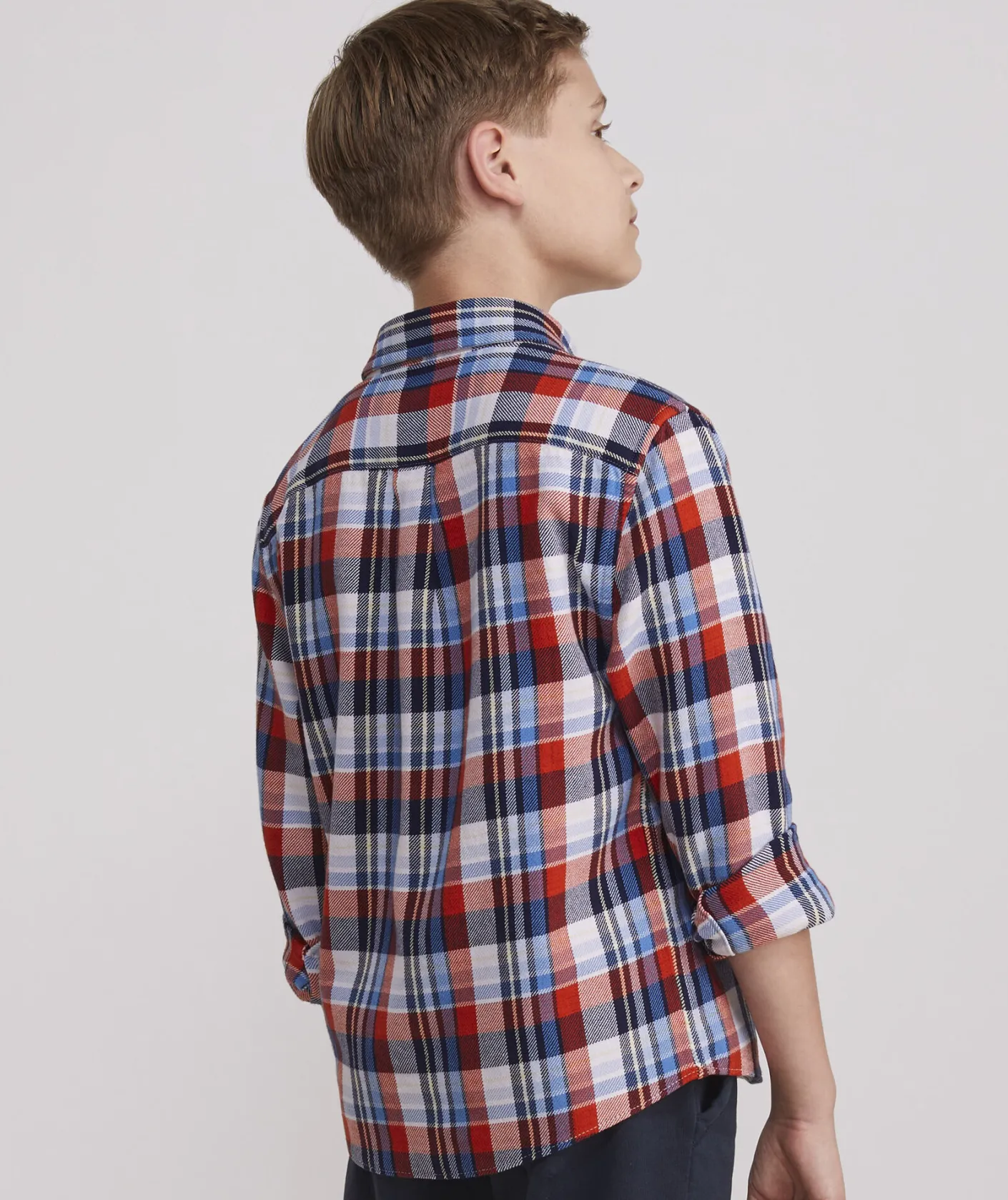Button-Down Shirts<Vineyard Vines Boys' Lightweight On-The-Go Gingham Shirt Ging Tequila Sunrise