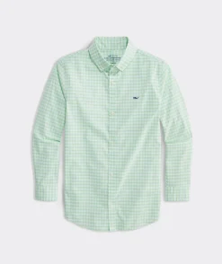 Button-Down Shirts<Vineyard Vines Boys' On-The-Go brrrº Gingham Shirt Cayman