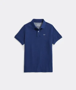 Button-Down Shirts For Boys<Vineyard Vines Boys' On-The-Go brrrº Solid Shirt Brrr Solids - White Cap