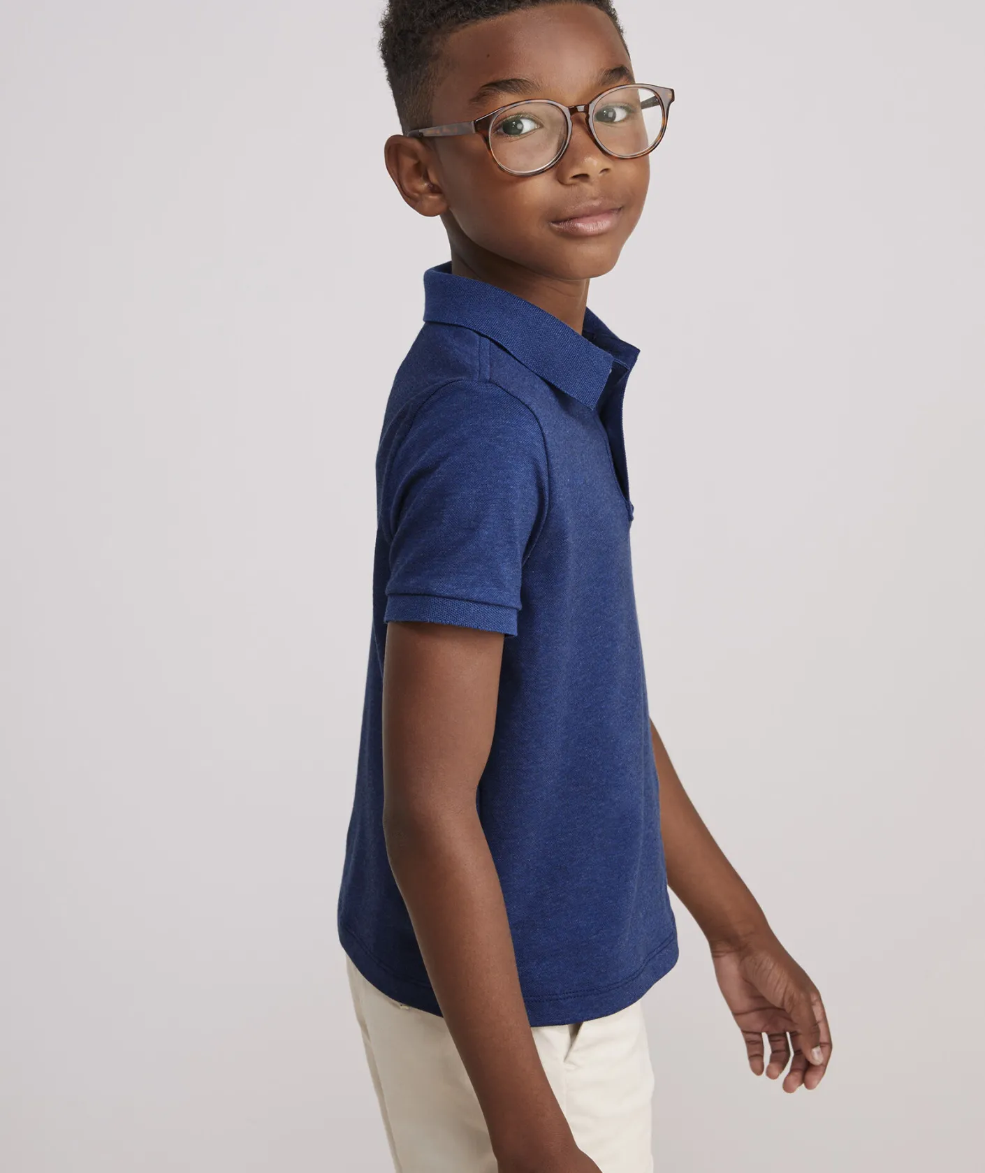 Button-Down Shirts For Boys<Vineyard Vines Boys' On-The-Go brrrº Solid Shirt Brrr Solids - White Cap