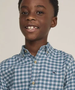 Button-Down Shirts<Vineyard Vines Boys' Oxford Stripe Shirt Ocean Breeze