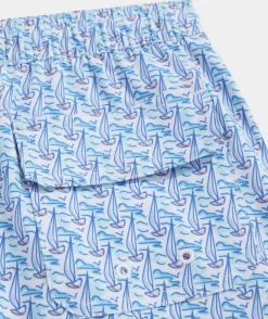 Swim & Rashguards<Vineyard Vines Boys' Printed Chappy Trunks Fsh oo Wtr-AntigGrn