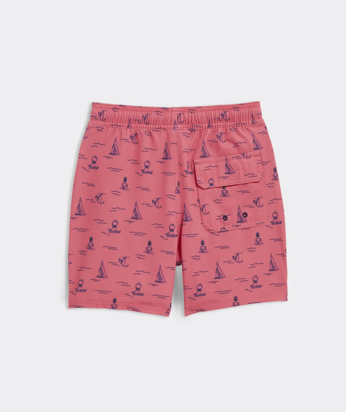 Swim & Rashguards<Vineyard Vines Boys' Printed Chappy Trunks Sea Life Navy