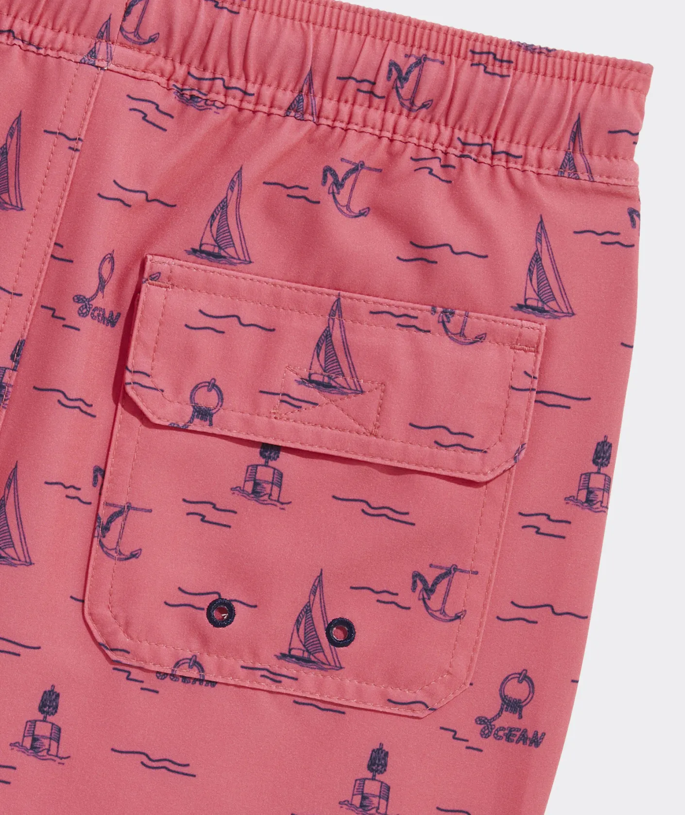 Swim & Rashguards<Vineyard Vines Boys' Printed Chappy Trunks Sea Life Navy