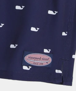 Swim & Rashguards<Vineyard Vines Boys' Printed Chappy Trunks Club STP Navy