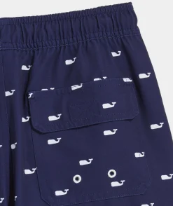 Swim & Rashguards<Vineyard Vines Boys' Printed Chappy Trunks Club STP Navy