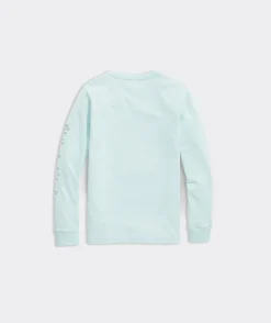 Tees<Vineyard Vines Boys' Pro Snowboard Whale Long-Sleeve Pocket Tee Coastline