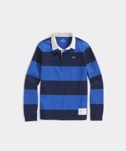 Polos<Vineyard Vines Boys' Rugby Shirt Raspberry Wine
