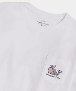 Tees<Vineyard Vines Boys' Sea Life Whale Fill Short-Sleeve Pocket Tee Keel Blue