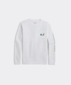 Tees<Vineyard Vines Boys' Ski Dogs Long-Sleeve Pocket Tee Charleston Green