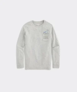 Tees<Vineyard Vines Boys' Ski Jump Long-Sleeve Tee Island Paradise