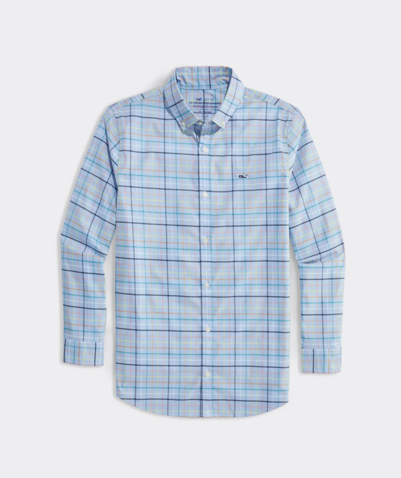 Button-Down Shirts<Vineyard Vines Boys' Stretch Flannel Plaid Shirt Larkspur