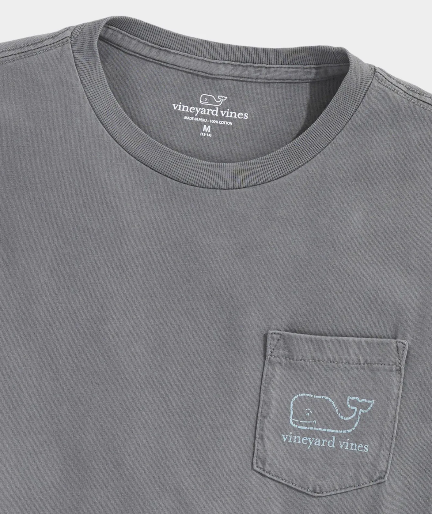 Tees<Vineyard Vines Boys' Vintage Whale Garment-Dyed Long-Sleeve Pocket Tee Mist Green