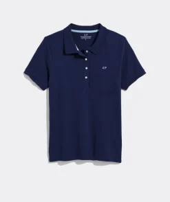 Polos<Vineyard Vines Breton Stripe Heritage Polo Hull Blue