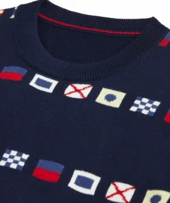 Sweaters<Vineyard Vines Burgee Flag Sweater Nautical Navy