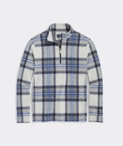 Quarter-Zips|Sweatpants & Sweatshirts<Vineyard Vines Calmwater Quarter-Zip Stone Plaid