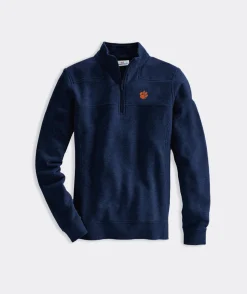 Carolina Panthers<Vineyard Vines Carolina Panthers Sankaty Quarter-Zip Granite